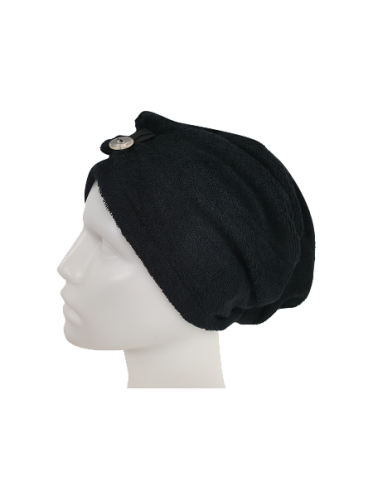 serviette turban cheveux en bambou