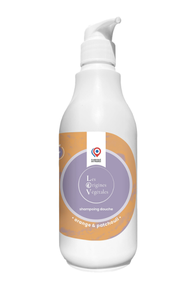Gel douche shampoing orange et patchouli