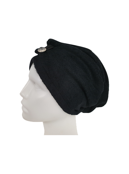serviette turban cheveux en bambou